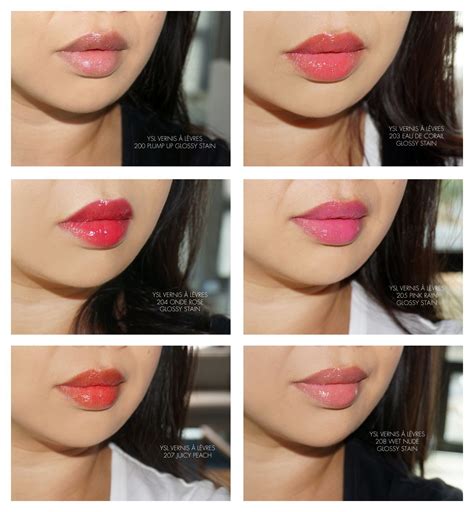 ysl lip water stain swatch|YSL lip stain.